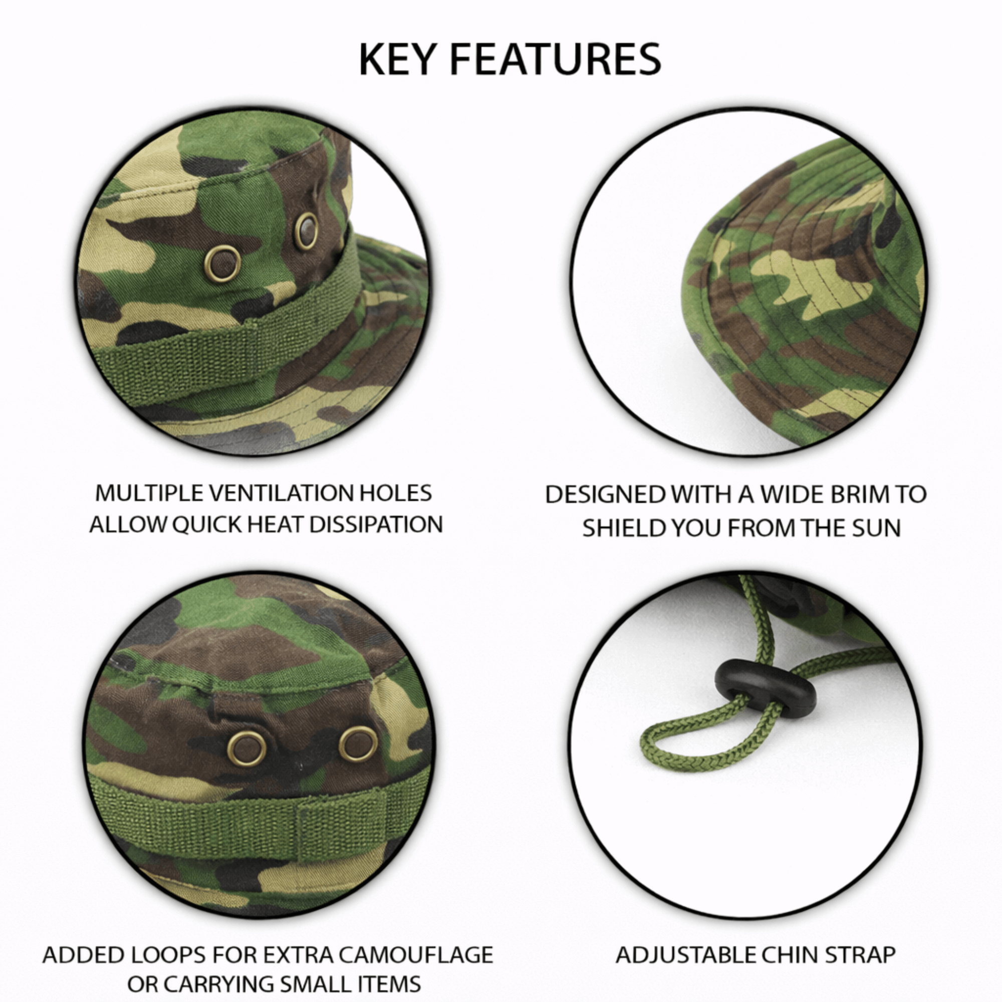 XGear Tactical Wide Brim Boonie Bucket Hat