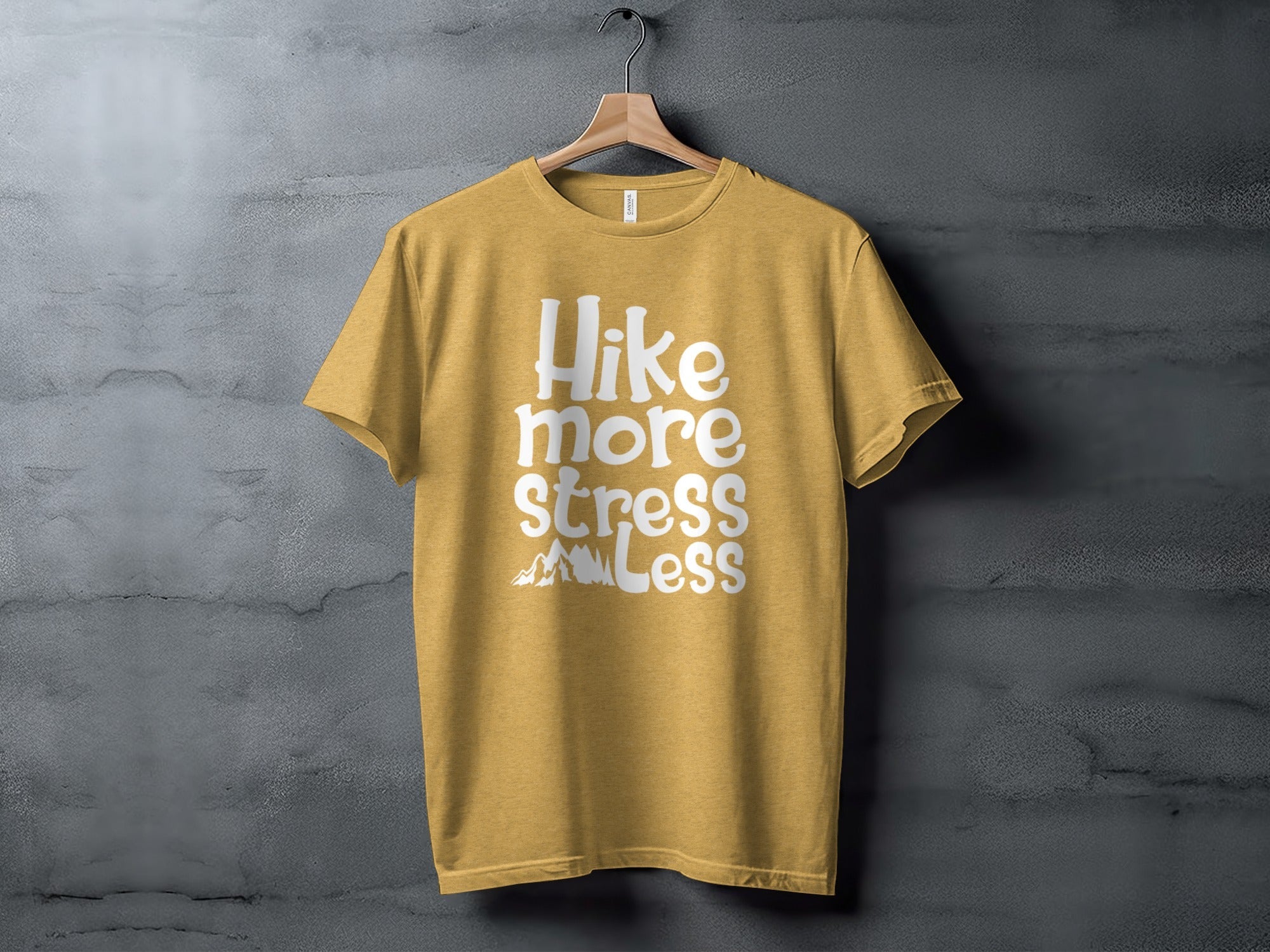 Hike More Stress Less Outdoor Adventure Design T-Shirt