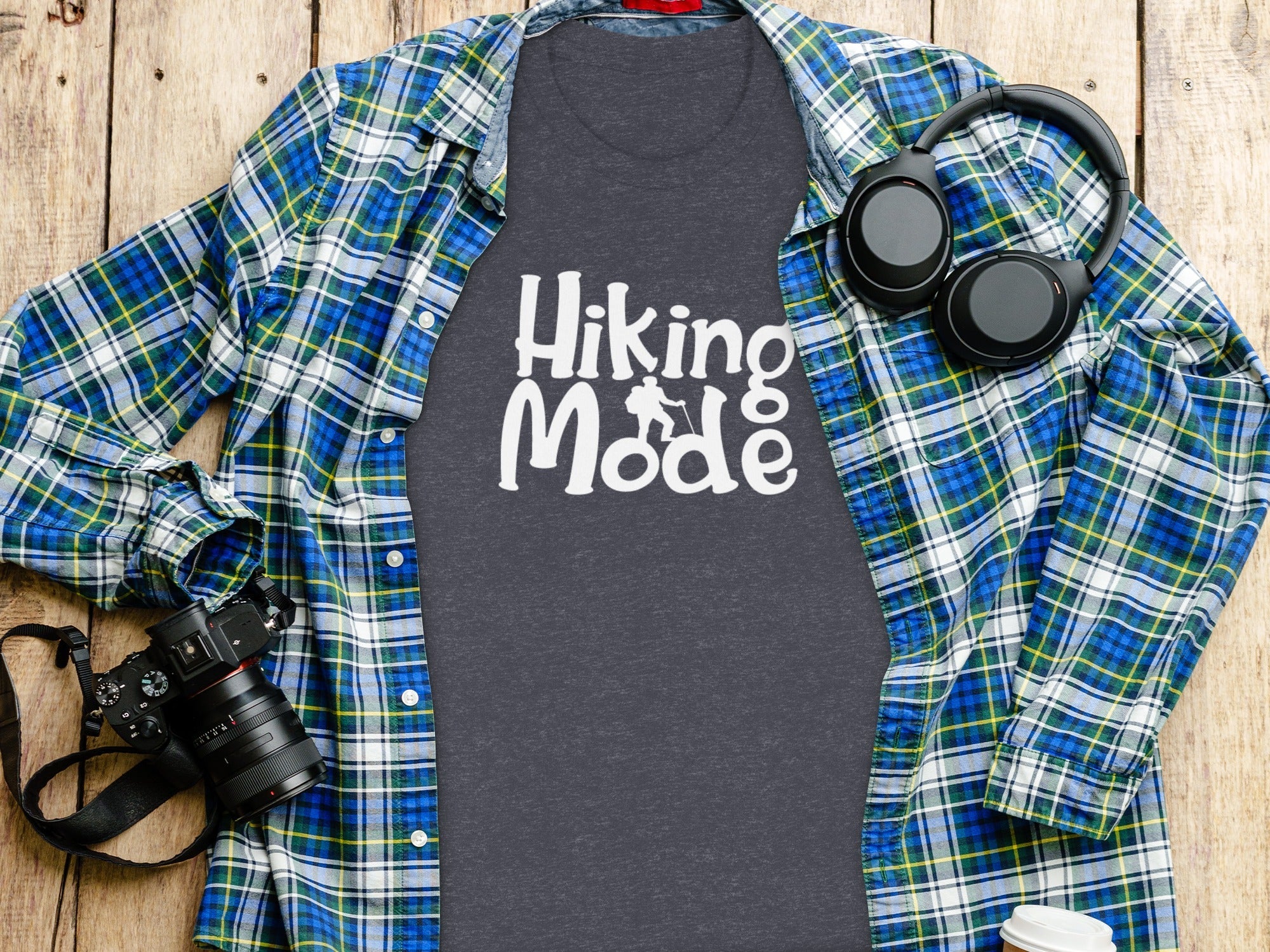 Hiking Mode Funny Outdoor Adventure Hiker Nature T-Shirt