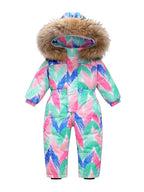Modern Trend NEW Children's Clothing Jacket Snow Wear Coat Jumpsuit for Girls And Boys Winter Ski Suit For Kids