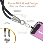 HyperGear 2-in-1 Universal Crossbody Phone Strap and Charging Cable