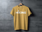 Hiking Above the Word Hiking Design Graphic T-Shirt
