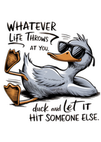 Whatever Life Throws at You Funny Unisex Bamboo/Cotton Graphic T-Shirt
