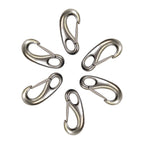 Stainless Steel Clasp Small Bean Style Fast Spring Hook Snap, 2-5/8" x 1-1/4"