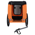 Large Folding Bike Trailer for Dogs – 66Lb Capacity All-Terrain Pet Carrier