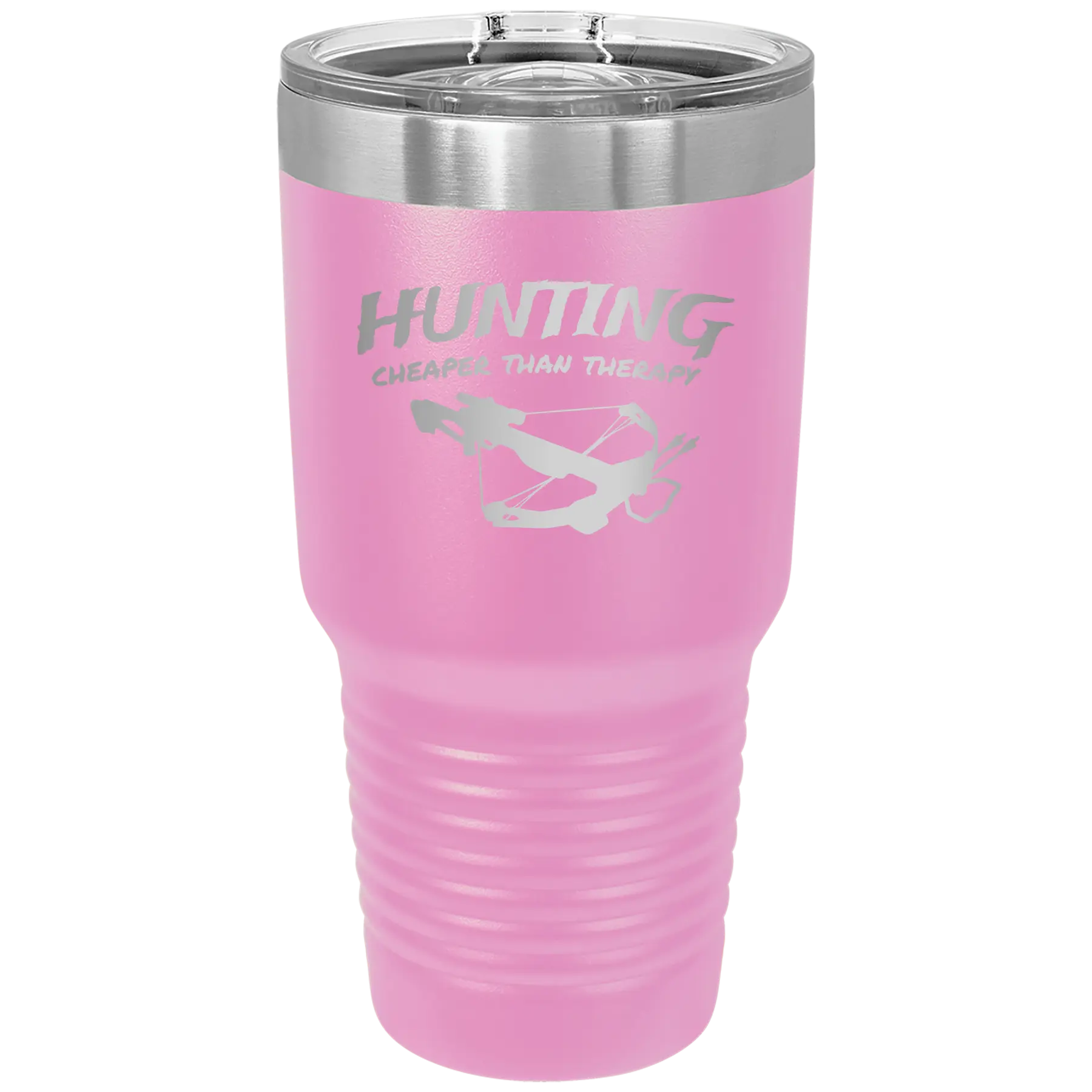 Hunting Cheaper than Therapy 30 oz Tumbler | Light Purple