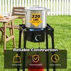 Propane Camping Stove 80000 BTU Single Burner with Regulator
