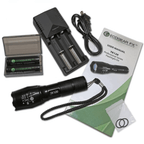 EcoGear FX TK120 Professional LED Flashlight Kit with Batteries and Charger