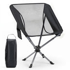 360° Swivel Camping Chair with Cup Holder - 330 lbs Capacity