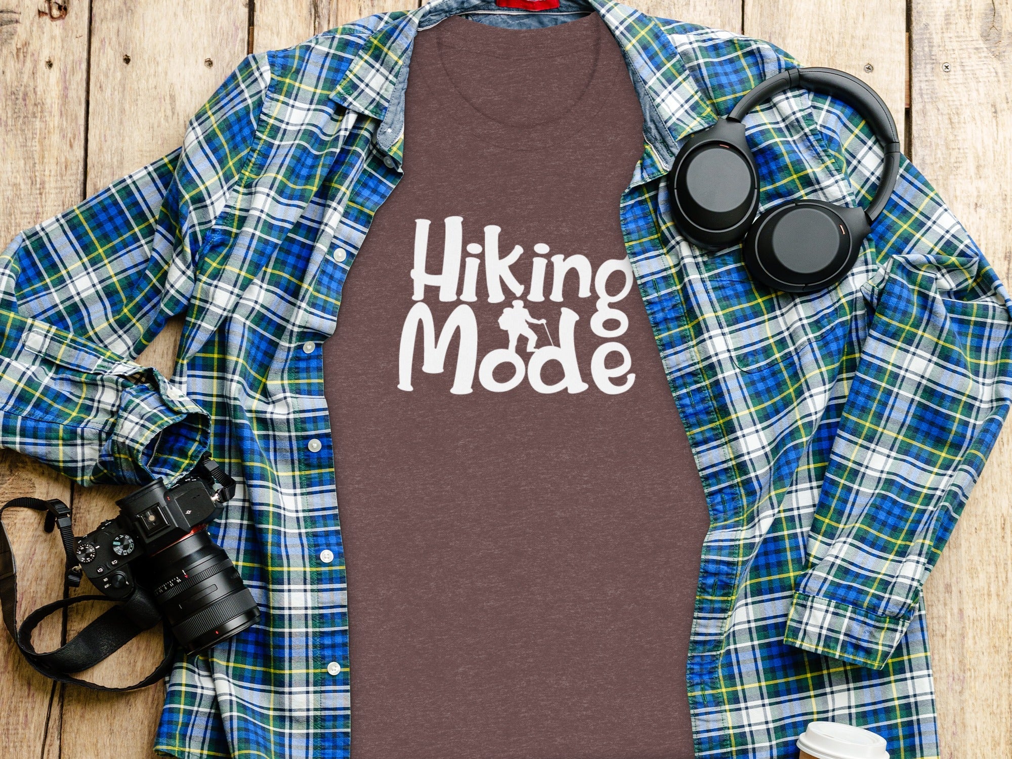 Hiking Mode Funny Outdoor Adventure Hiker Nature T-Shirt