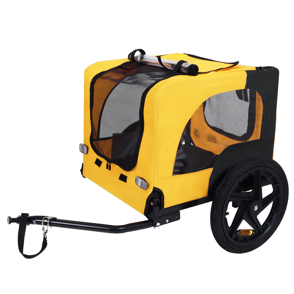 Pet Bike Trailer Dog Cart for Medium Dogs up to 66 lbs