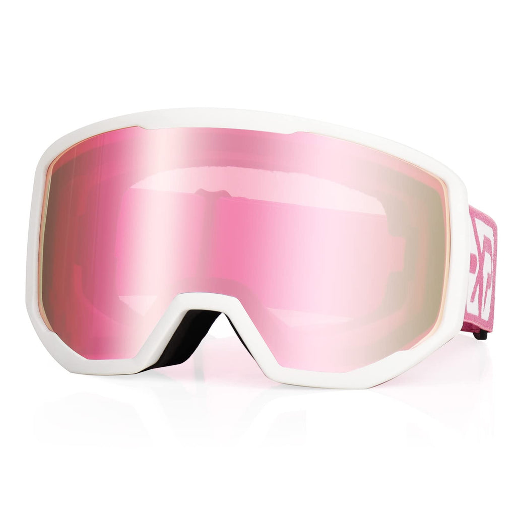 EXP VISION Ski/Snowboard Goggles for Men Women, OTG Snow Goggles Anti Fog UV Protection