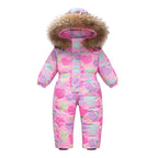 Modern Trend NEW Children's Clothing Jacket Snow Wear Coat Jumpsuit for Girls And Boys Winter Ski Suit For Kids