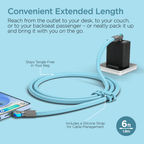 HyperGear Chunky180° 100W USB-C to USB-C Rugged Fast Charge Cable 6ft
