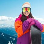 EXP VISION Ski/Snowboard Goggles for Men Women, OTG Snow Goggles Anti Fog UV Protection