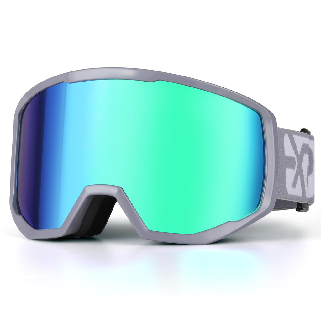 EXP VISION Ski/Snowboard Goggles for Men Women, OTG Snow Goggles Anti Fog UV Protection
