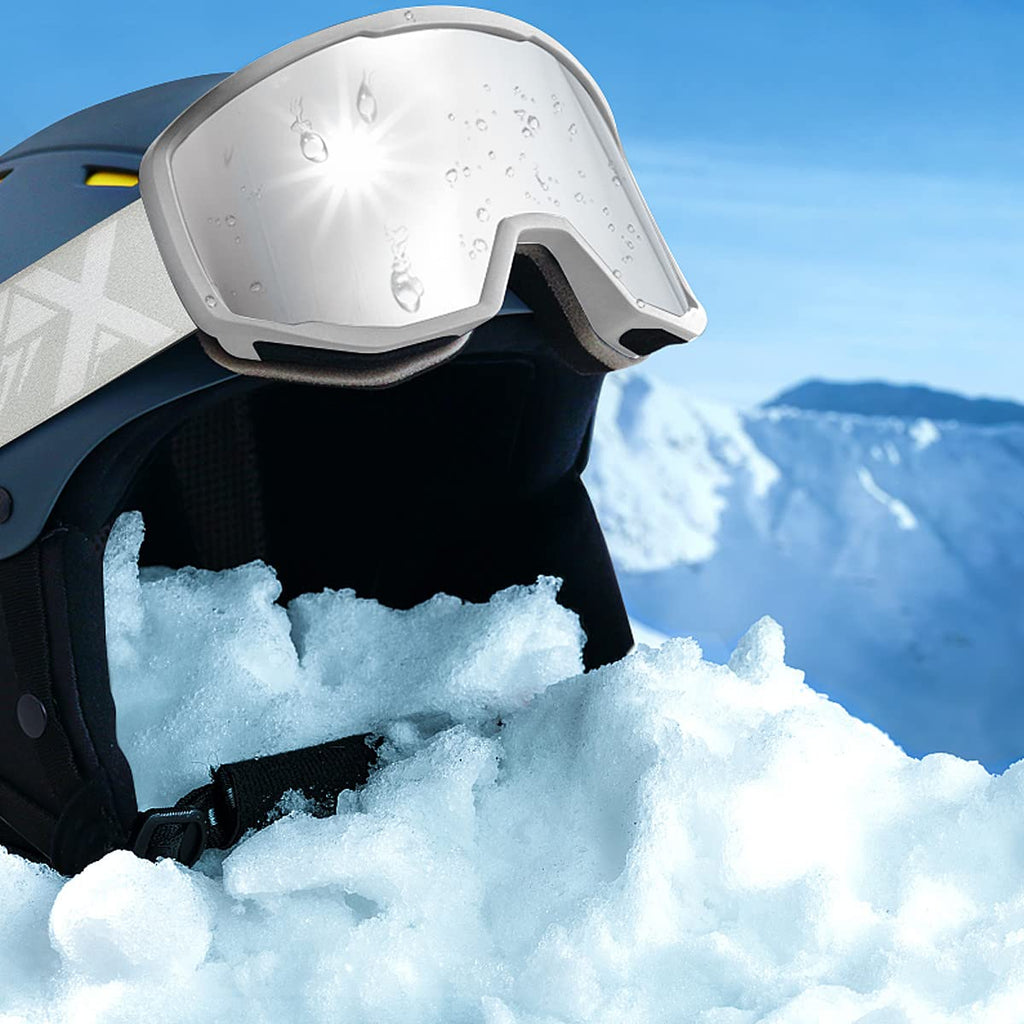 EXP VISION Ski/Snowboard Goggles for Men Women, OTG Snow Goggles Anti Fog UV Protection