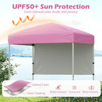 Pop-Up Canopy Tent 6x4 ft with Half Sidewall