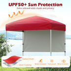 Pop-Up Canopy Tent 6x4 ft with Half Sidewall