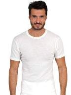 EGi Luxury Merino Wool Blend Men's Short Sleeve T-Shirt. Proudly Made in Italy (468)