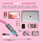 HyperGear Chunky180° 100W USB-C to USB-C Rugged Fast Charge Cable 6ft