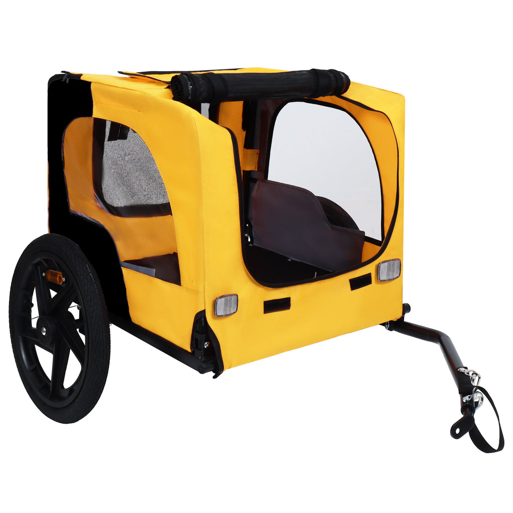 Pet Bike Trailer Dog Cart for Medium Dogs up to 66 lbs