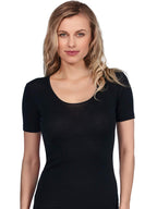 MaRe Luxury Merino Wool Blend Short Sleeve T-Shirt. Proudly Made in Italy.