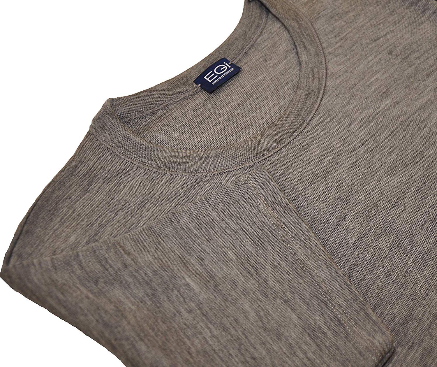 EGi Luxury Merino Wool Blend Men's Short Sleeve T-Shirt. Proudly Made in Italy (468)