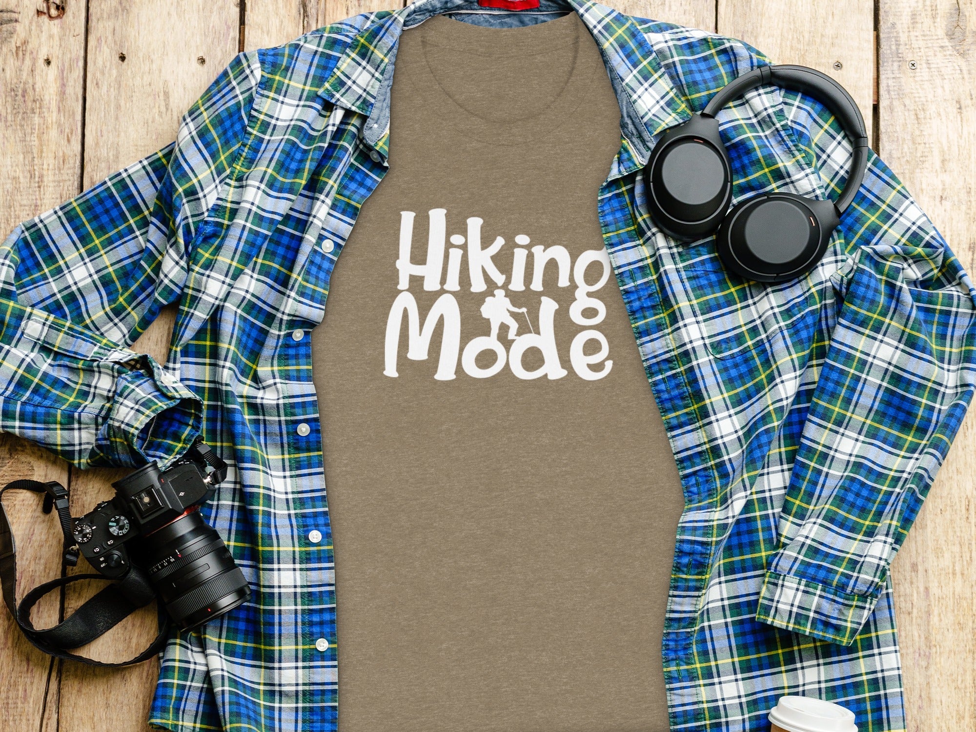 Hiking Mode Funny Outdoor Adventure Hiker Nature T-Shirt