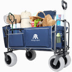 Beach Wagon with Big Wheels for Sand 500lbs Capacity