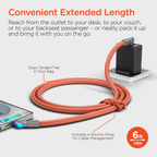 HyperGear Chunky180° 100W USB-C to USB-C Rugged Fast Charge Cable 6ft