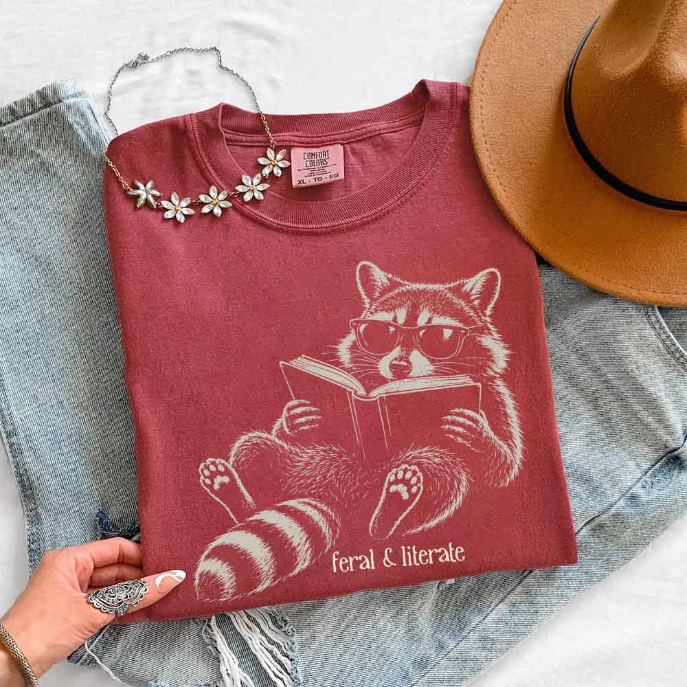 Feral & Literate Comfort Colors - Book Lover Tee