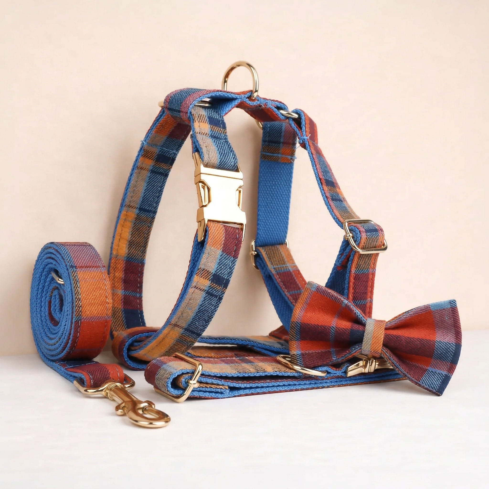 Midnight Copper Plaid Set