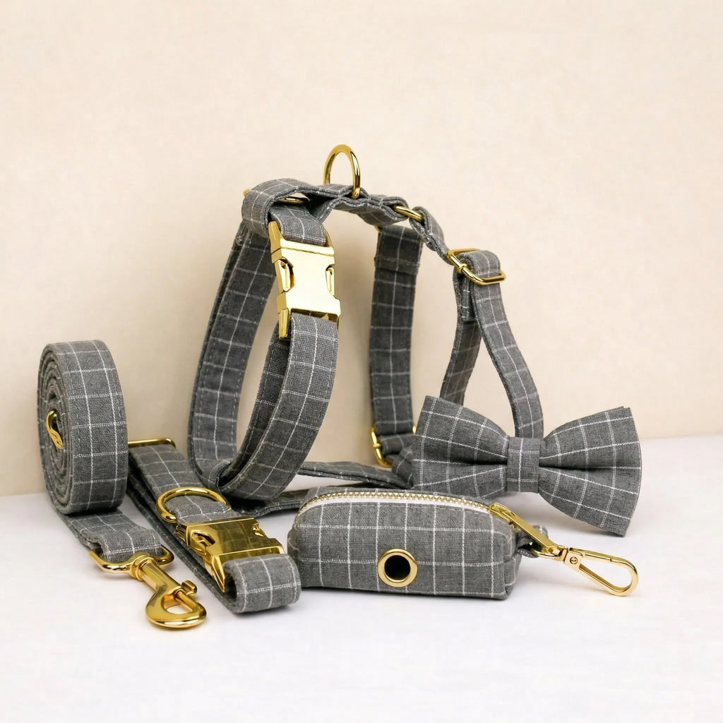 Gray Plaid Set