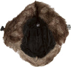Sakkas Morgan Trapper Hat Ushanka Trooper Unisex Winter Faux Fur Ear Flap with Chin Strap, Warm Ski Snowboard Hunting Cap