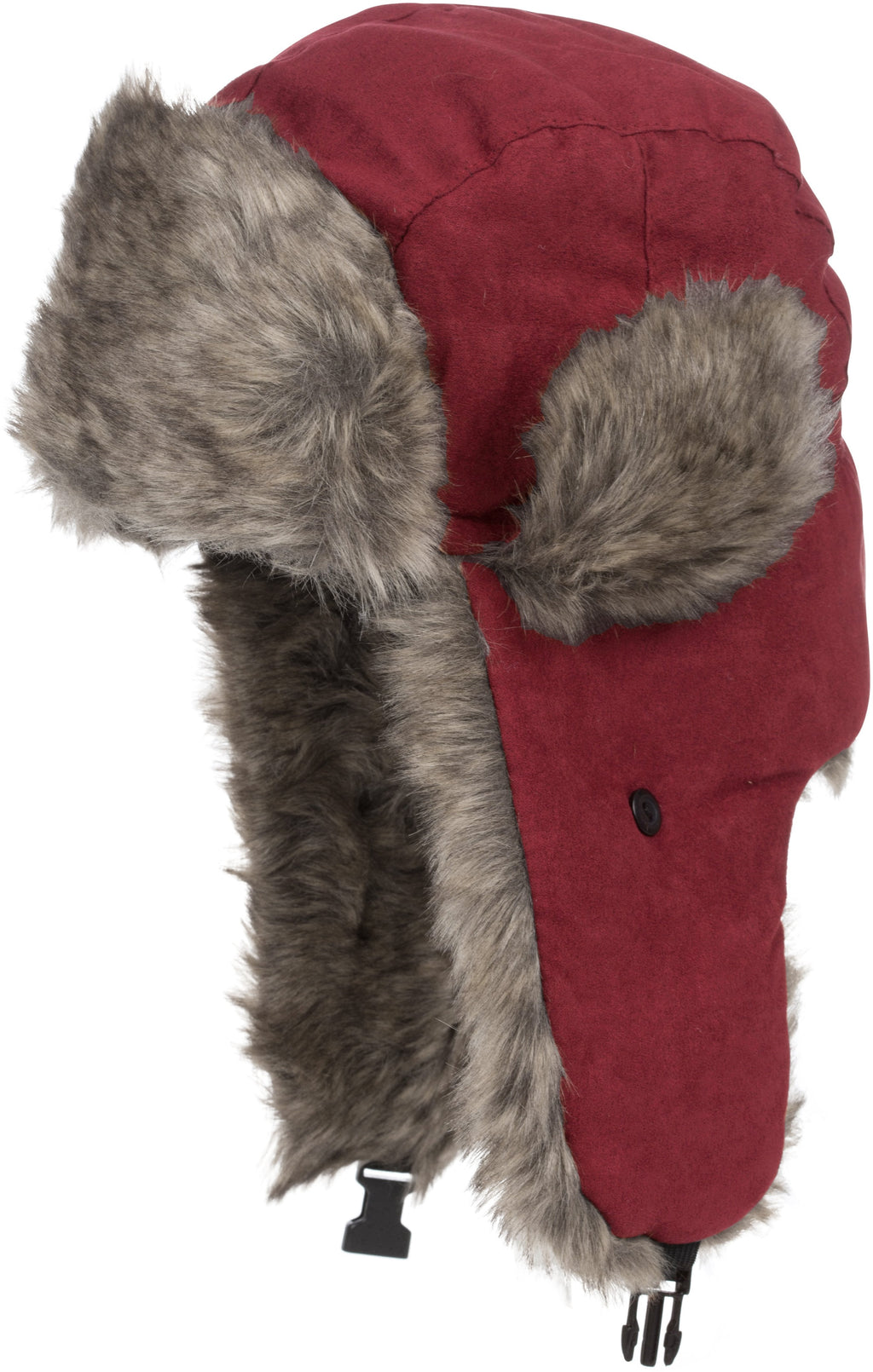 Sakkas Morgan Trapper Hat Ushanka Trooper Unisex Winter Faux Fur Ear Flap with Chin Strap, Warm Ski Snowboard Hunting Cap