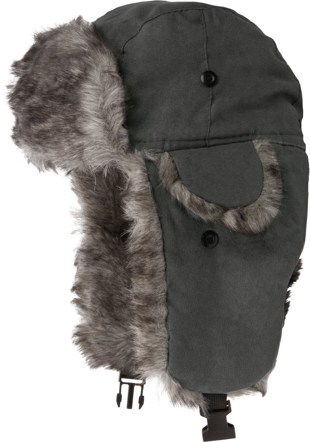 Sakkas Morgan Trapper Hat Ushanka Trooper Unisex Winter Faux Fur Ear Flap with Chin Strap, Warm Ski Snowboard Hunting Cap