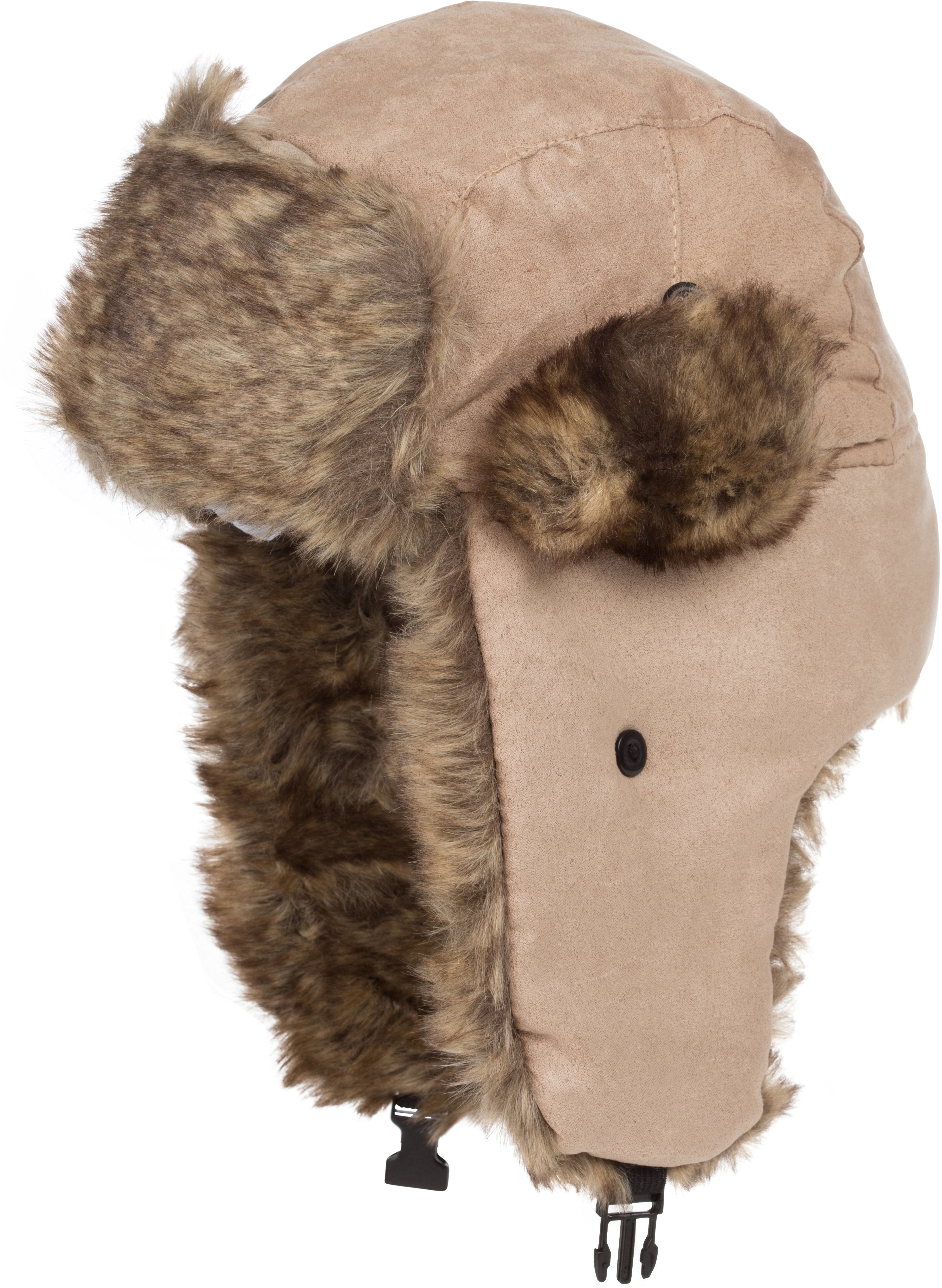 Sakkas Morgan Trapper Hat Ushanka Trooper Unisex Winter Faux Fur Ear Flap with Chin Strap, Warm Ski Snowboard Hunting Cap