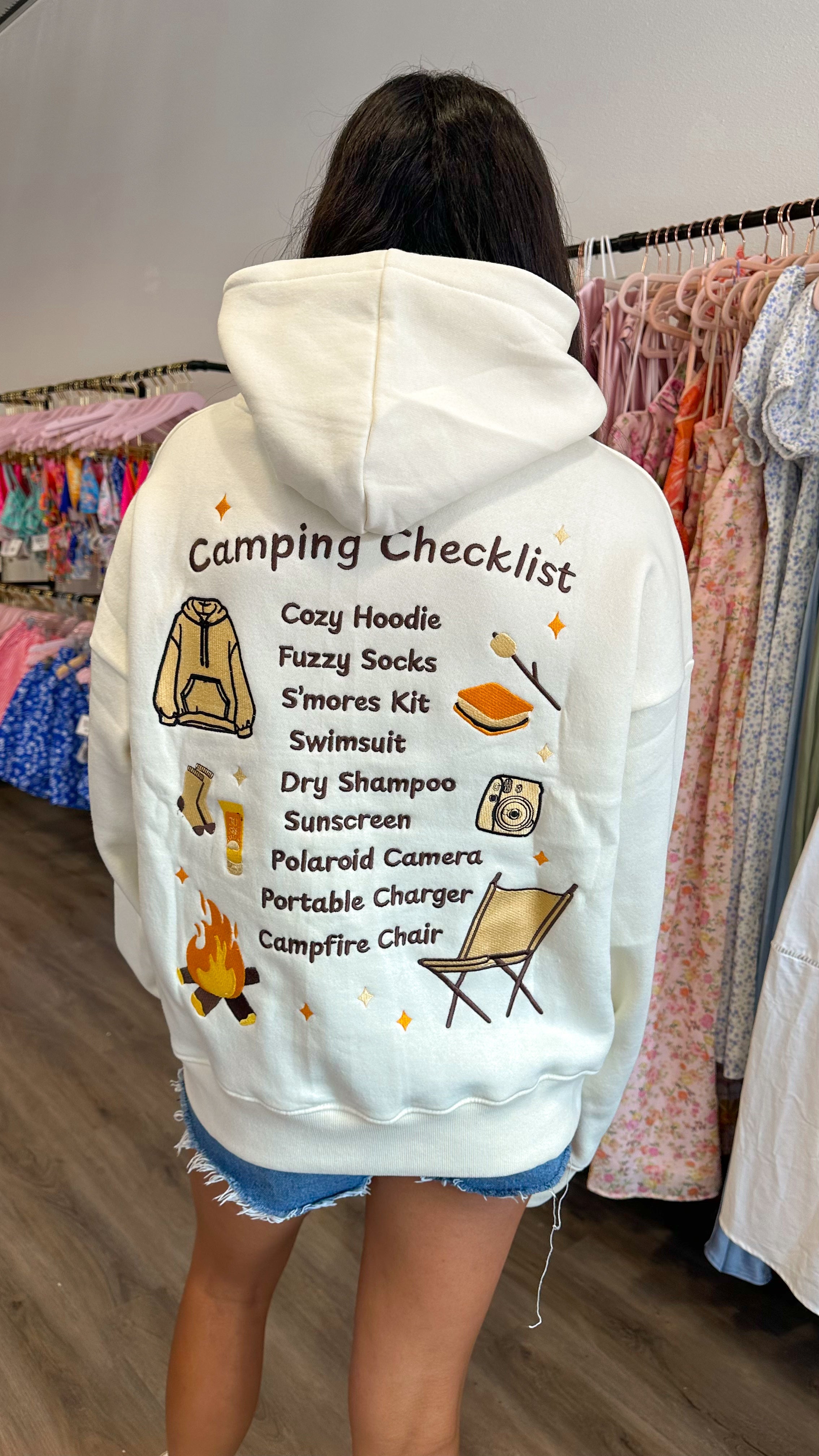 Camping Checklist Hoodie