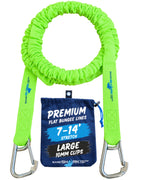 SandShark Premium Flat Bungee Line. Stretches 7-14'. Anchor and Dock Line for Boats, Jet Skis, and Pontoons.