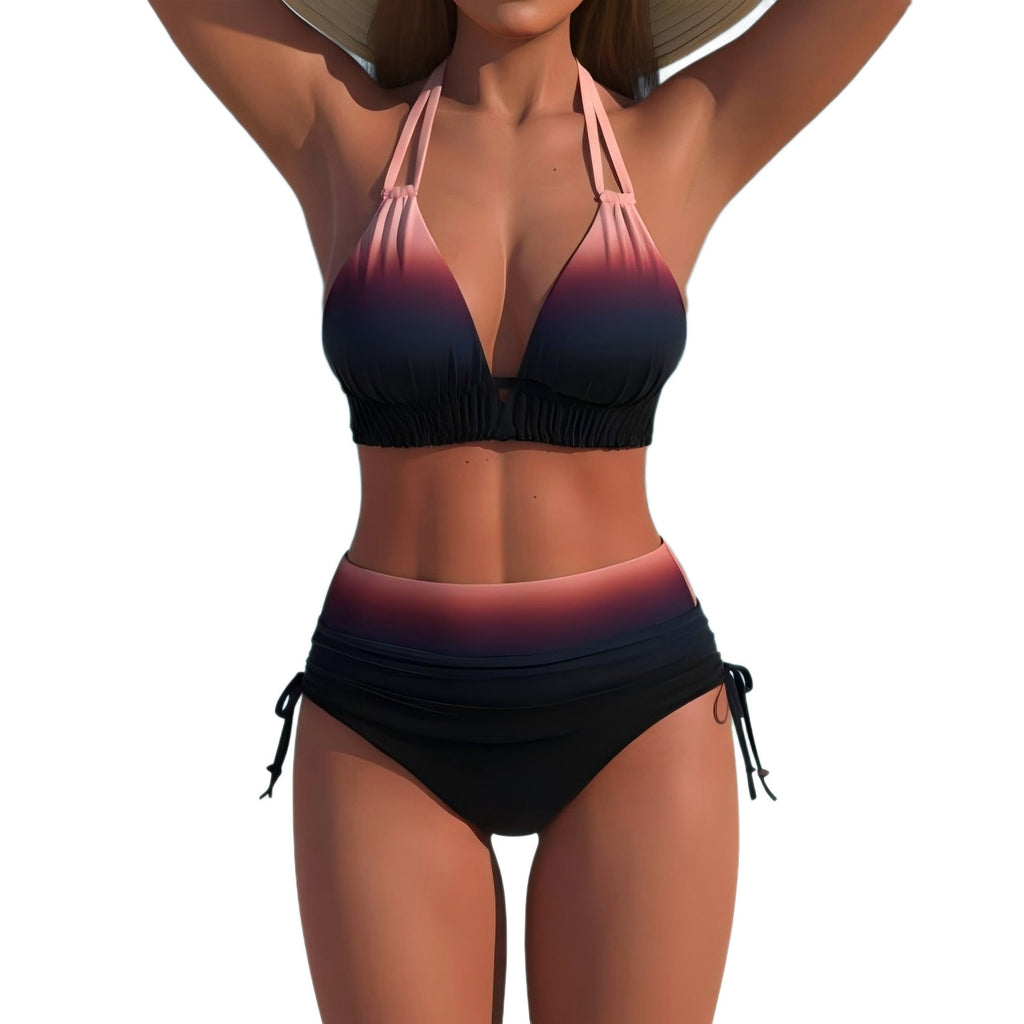 Sexy Gradient Women's Two Piece Bikini Swimsuit