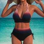 Sexy Gradient Women's Two Piece Bikini Swimsuit