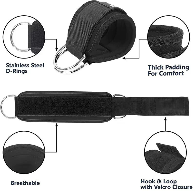 Ankle Straps Resistance Bands Set Fitness Workout Exercise Equipment Ankle Weight Yoga Elastic Fitness Band For Gym Man Woman