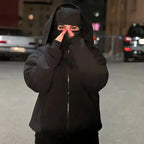Men's Balaclava Zip Hoodie – Winter Warm Face Mask Jacket