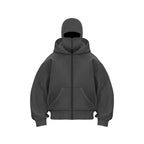 Men's Balaclava Zip Hoodie – Winter Warm Face Mask Jacket