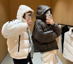 White Winter Jacket for Women – Hooded Thick Warm Padded Coat
