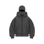 Men's Balaclava Zip Hoodie – Winter Warm Face Mask Jacket
