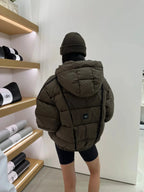 White Winter Jacket for Women – Hooded Thick Warm Padded Coat