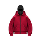 Men's Balaclava Zip Hoodie – Winter Warm Face Mask Jacket