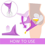 Women's Portable Urinal Funnel for Travel and Camping | Hands-Free Standing Urination Device